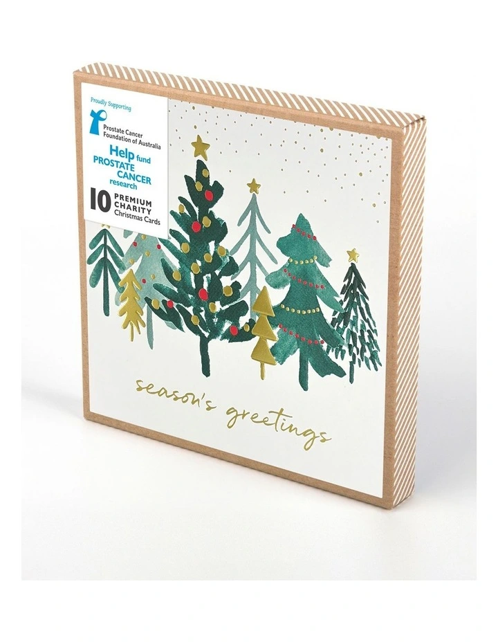 Charity Boxed Christmas Cards - Forest Green image 1