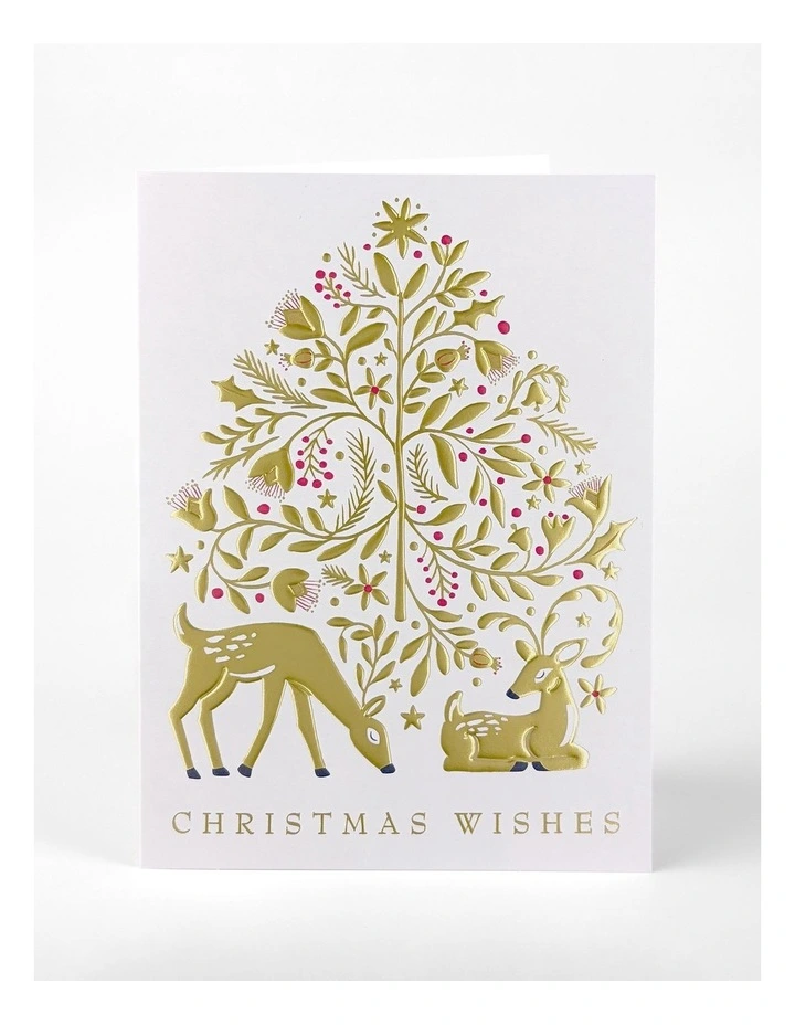 Charity Boxed Christmas Cards - Opulent Deers image 2