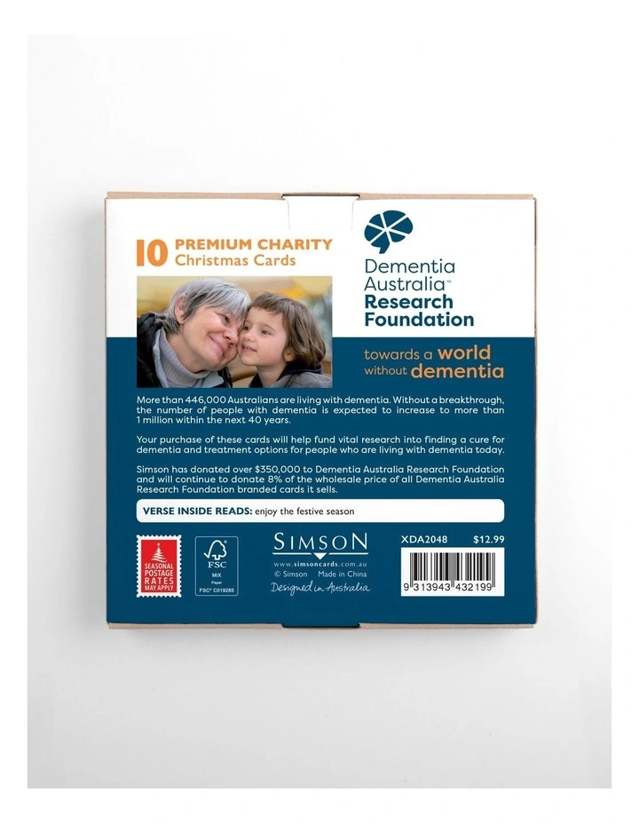 Charity Boxed Christmas Cards - Festive Rosalie image 5