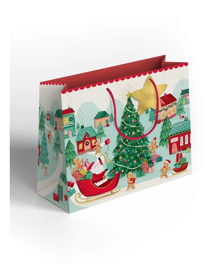 Extra Large Christmas Gift Bag - Gingerbread Lane image 1