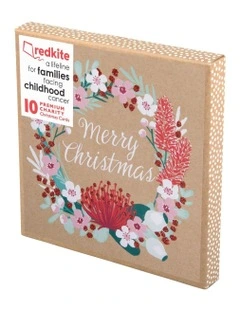 Christmas, Charity, Red Kite, Waratah wreath, Boxed cards