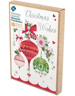 Christmas, Charity, Dementia Australia Research Foundation, Christmas baubles, Boxed cards