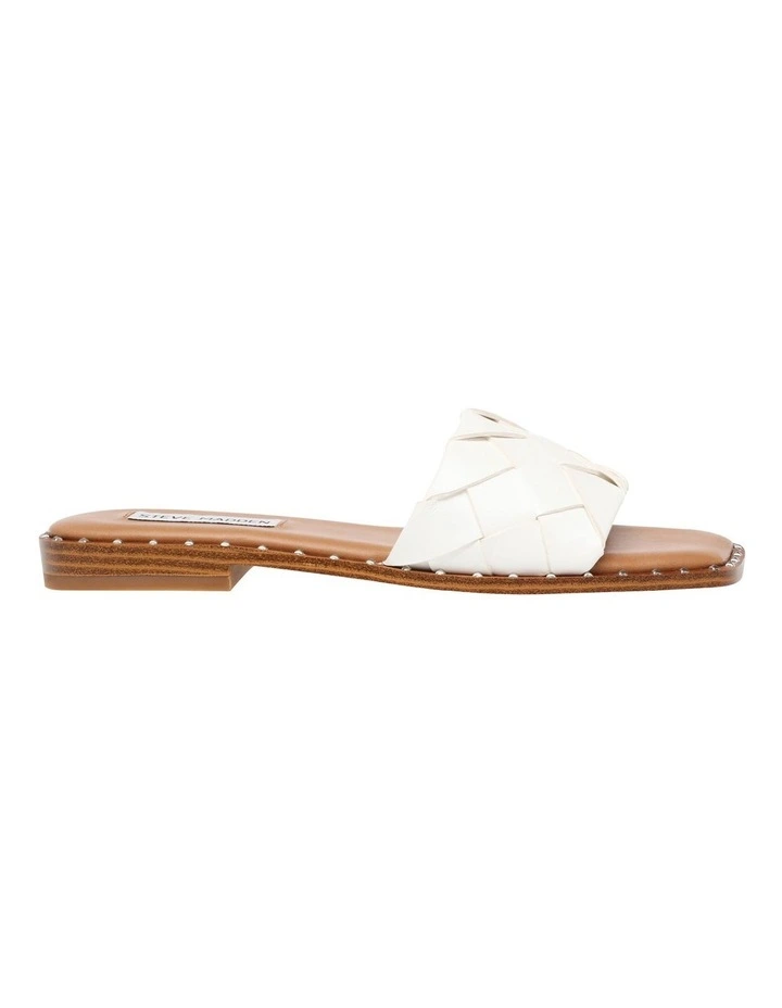 Steve Madden Twistie White Square Toe Sandal Myer