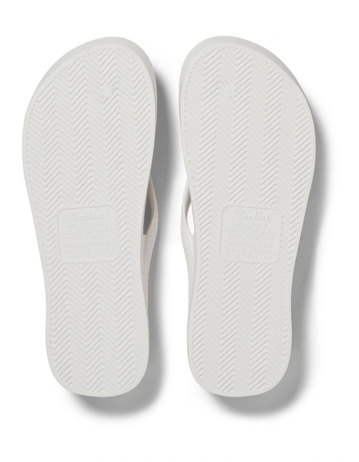 Arch Support Thongs in Crystal White image 4
