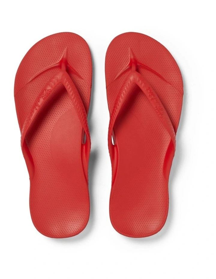 Arch Support Thongs in Chilli Red image 2