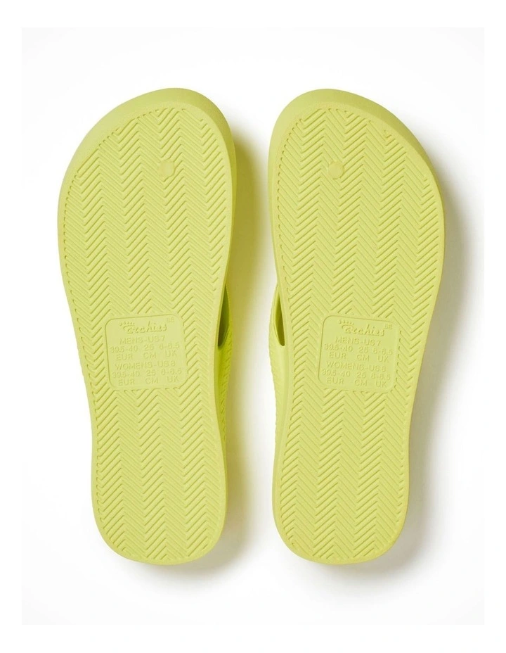 Arch Support Thongs in Limelight image 4