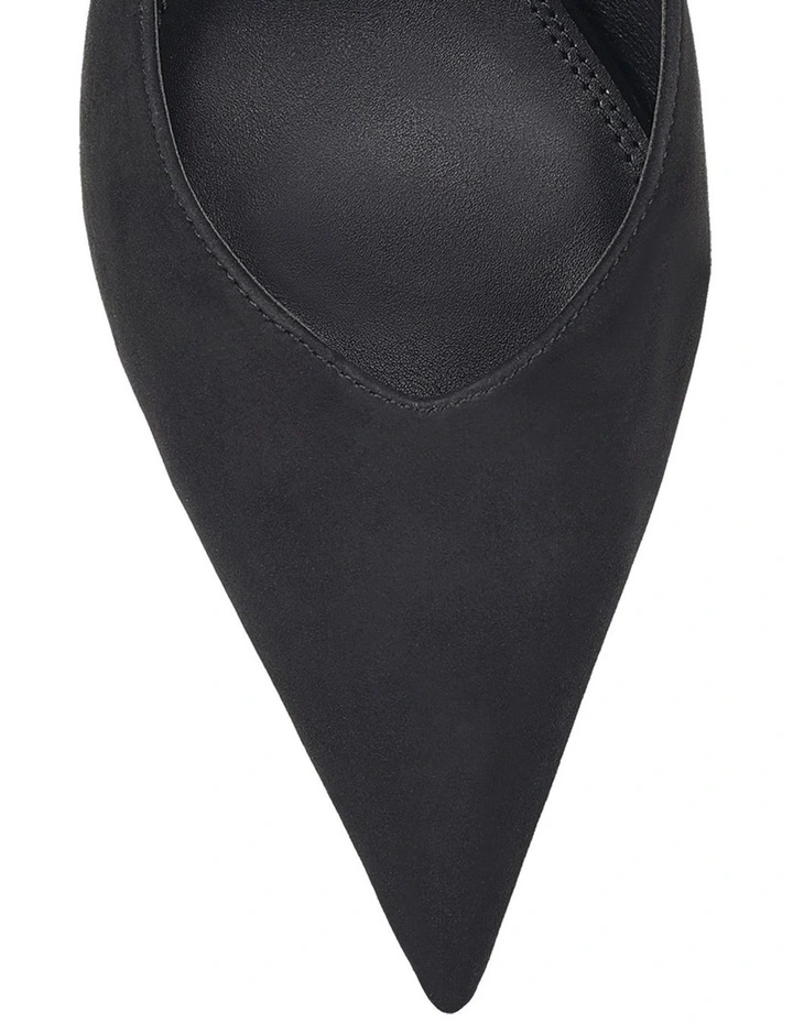 Yankee Slingback Block Heel in Black Suede image 4