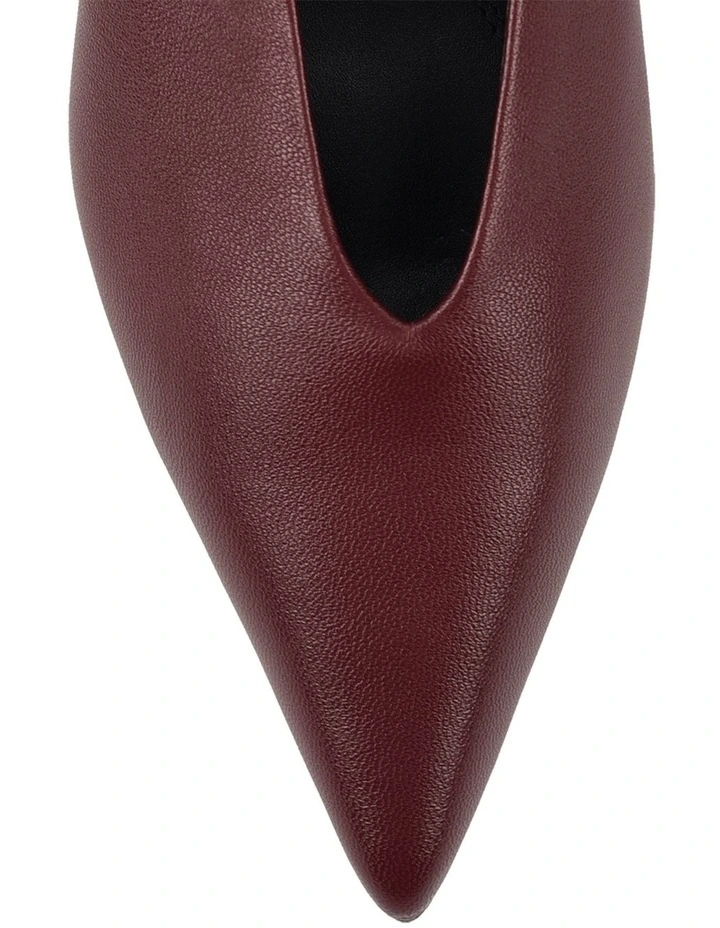 Flynn Point Toe Pumps in Wine image 5