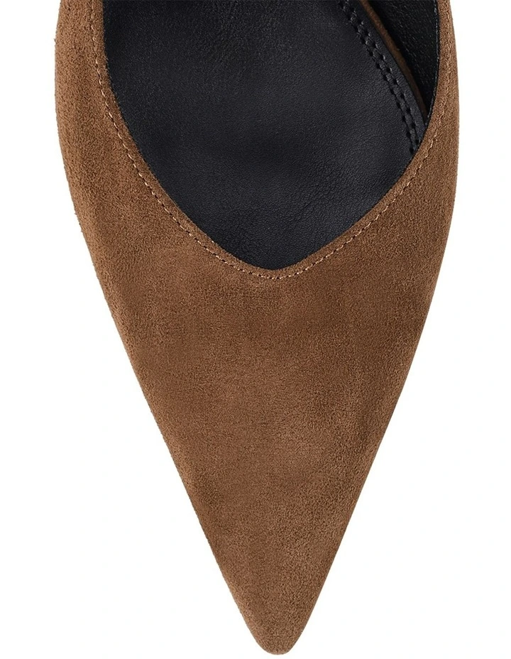 Yory Slingback Kitten Heels in Toffee Brown image 4