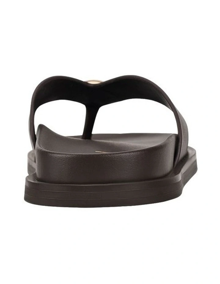 Lani Footbed Sandals in Chocolate Brown image 3