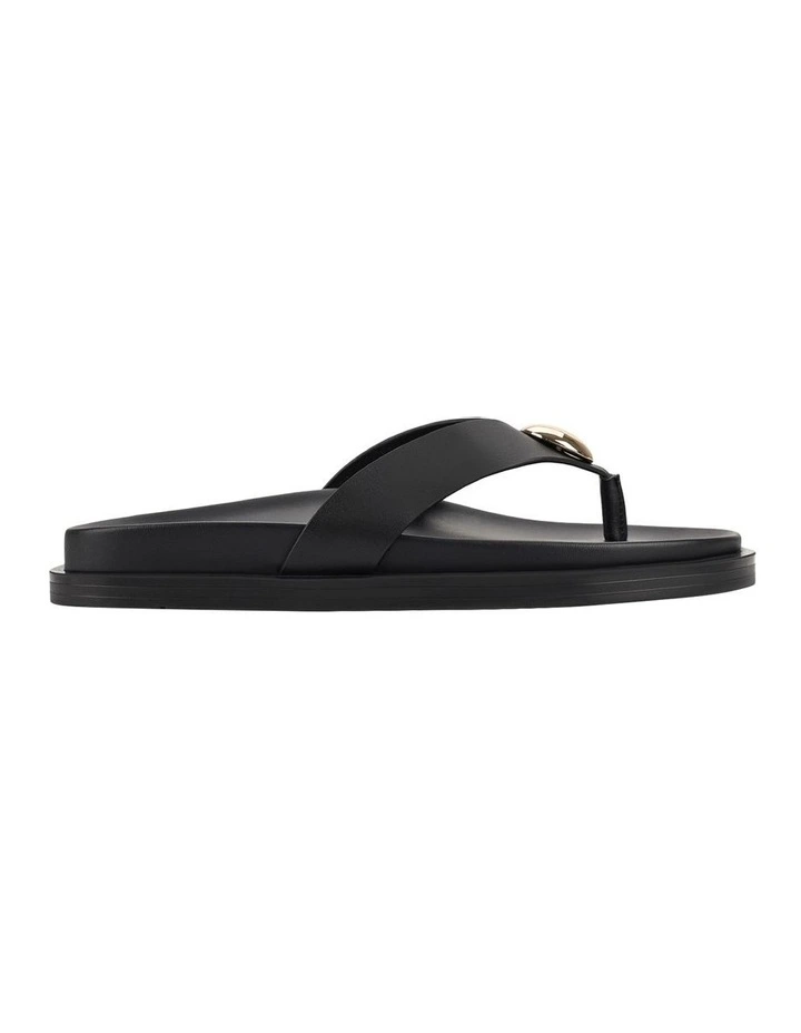 Lani Footbed Sandals in Black image 1