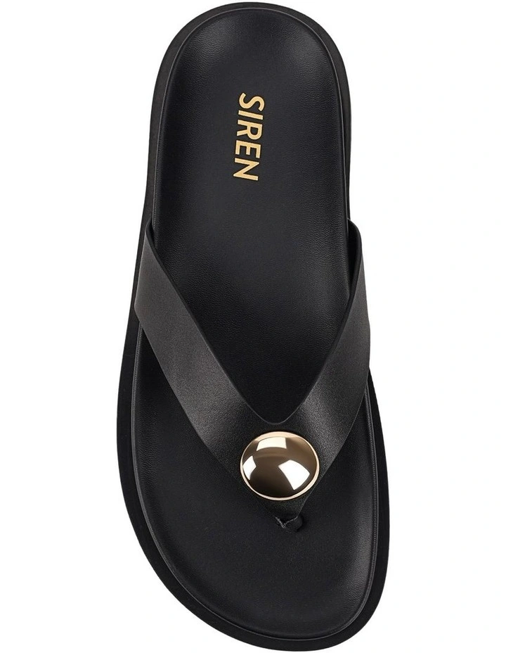 Lani Footbed Sandals in Black image 6