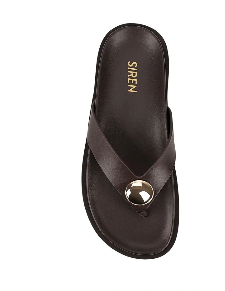 Lana Footbed Sandals in Chocolate image 5