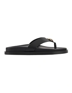 Lana Footbed Sandals in Black
