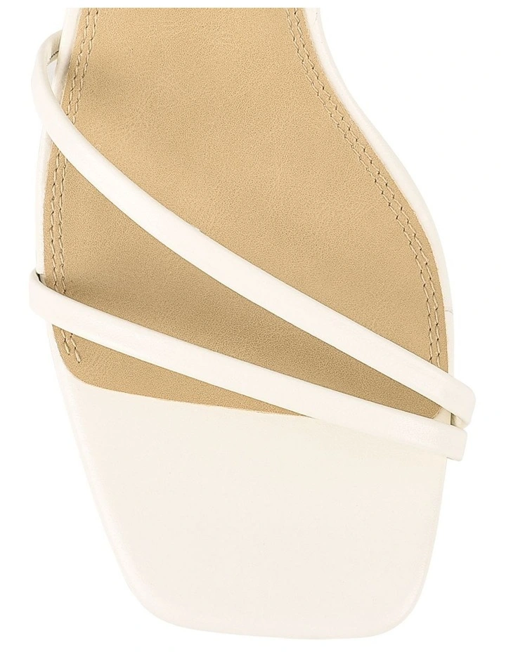 Saffron Strappy Heels in Chalk White image 4