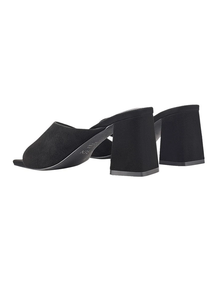 Stanton Block Heel Mules in Black Suede image 4