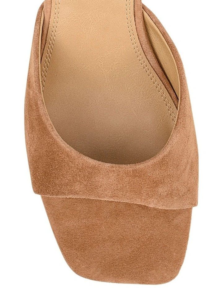Aurora Mule Wedges in Natural Raffia/Camel Suede image 5