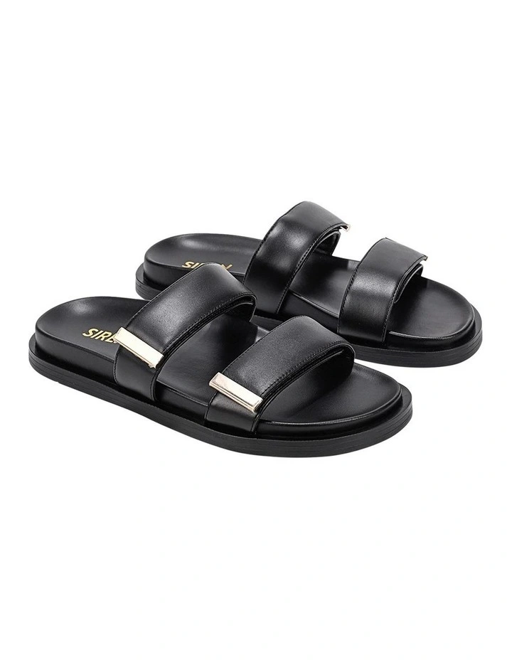 Lance Footbed Slides in Black image 2