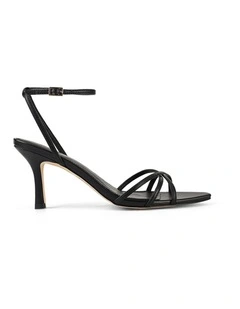 Madison Point Toe Strappy Heel in Black