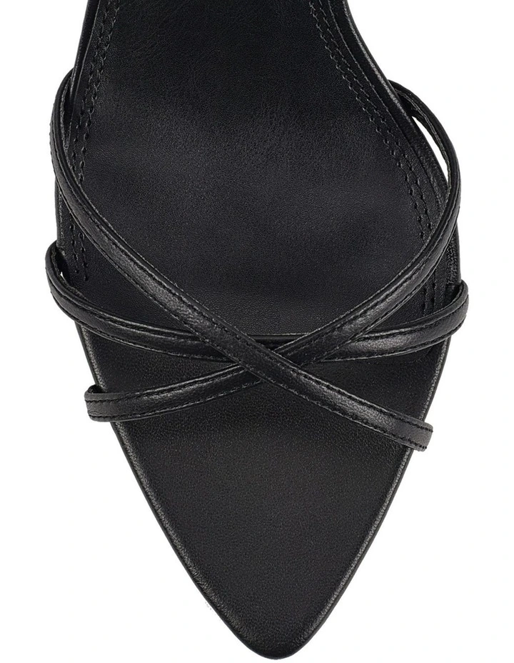 Madison Point Toe Strappy Heel in Black image 5