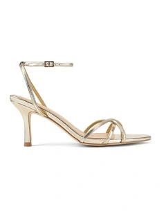 Madison Point Toe Strappy Heel in Gold