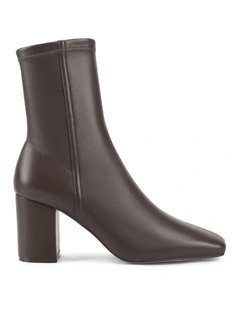 Emily Ankle Boots in Chocolate Brown