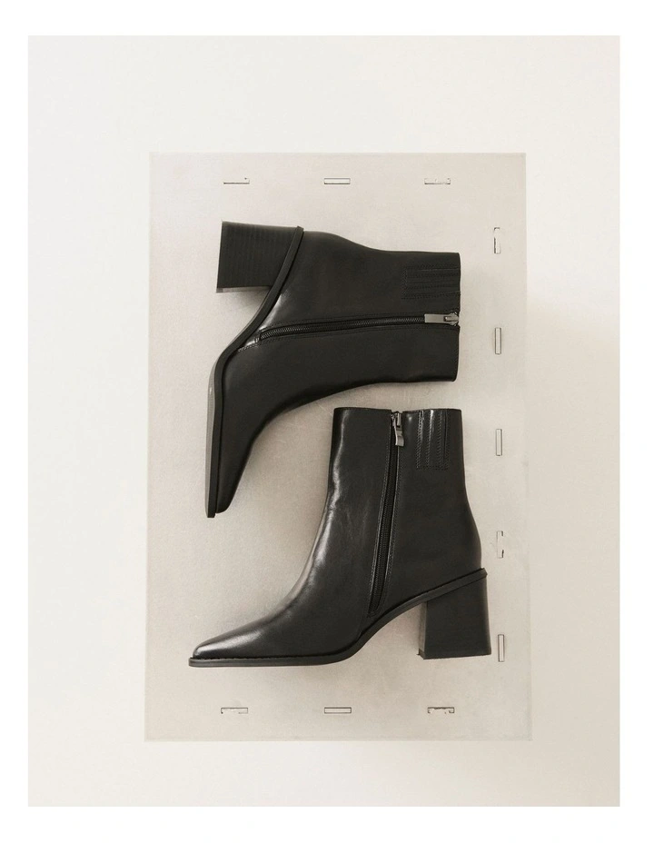 Douglas Ankle Boots in Black image 2