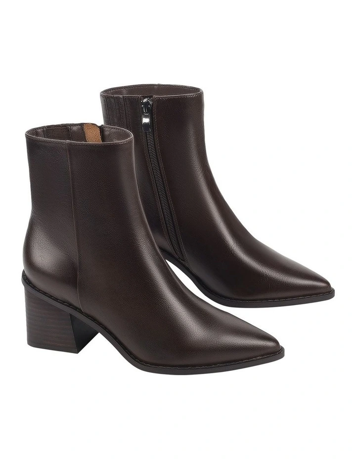Douglas Ankle Boots in Chocolate Brown image 2