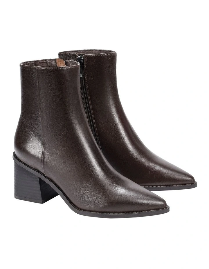 Douglas Ankle Boots in Chocolate Brown image 3