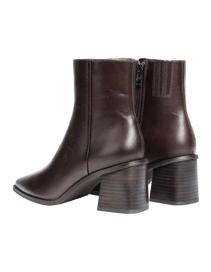 Douglas Ankle Boots in Chocolate Brown image 4