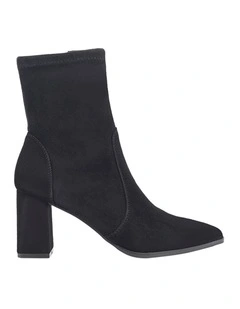 Hope Ankle Boots in Black Suede