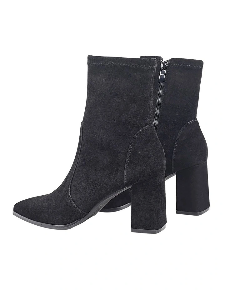 Hope Ankle Boots in Black Suede image 4
