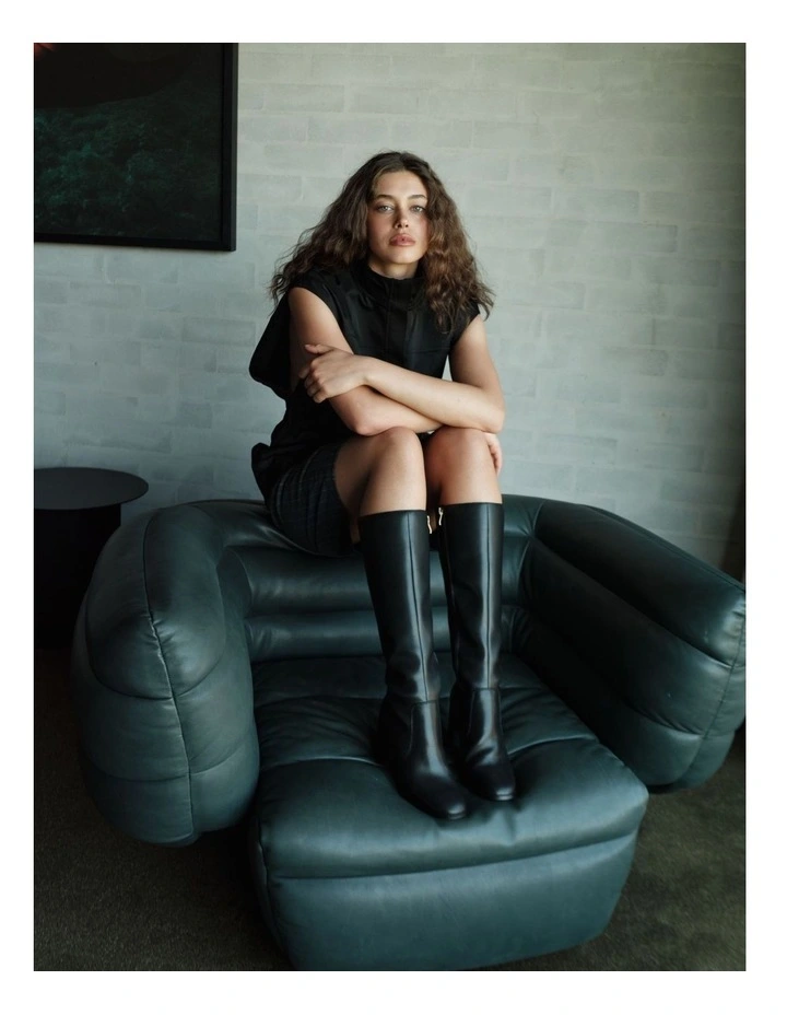 Lily Long Boots in Black image 2