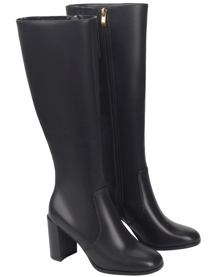 Lily Long Boots in Black image 2