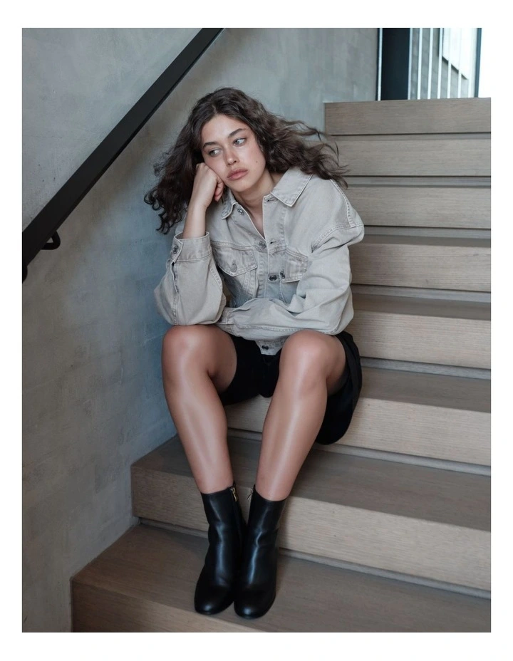 Libby Ankle Boots in Black image 2