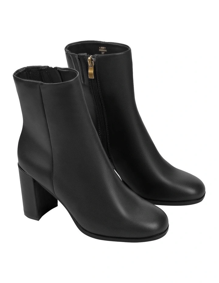 Libby Ankle Boots in Black image 3