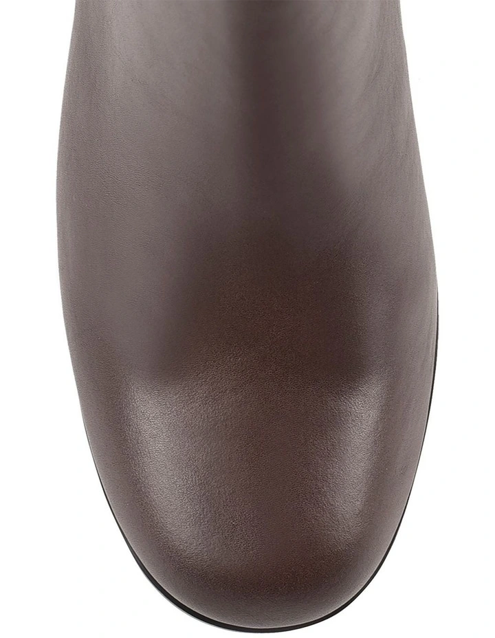 Libby Ankle Boots in Chocolate Brown image 4