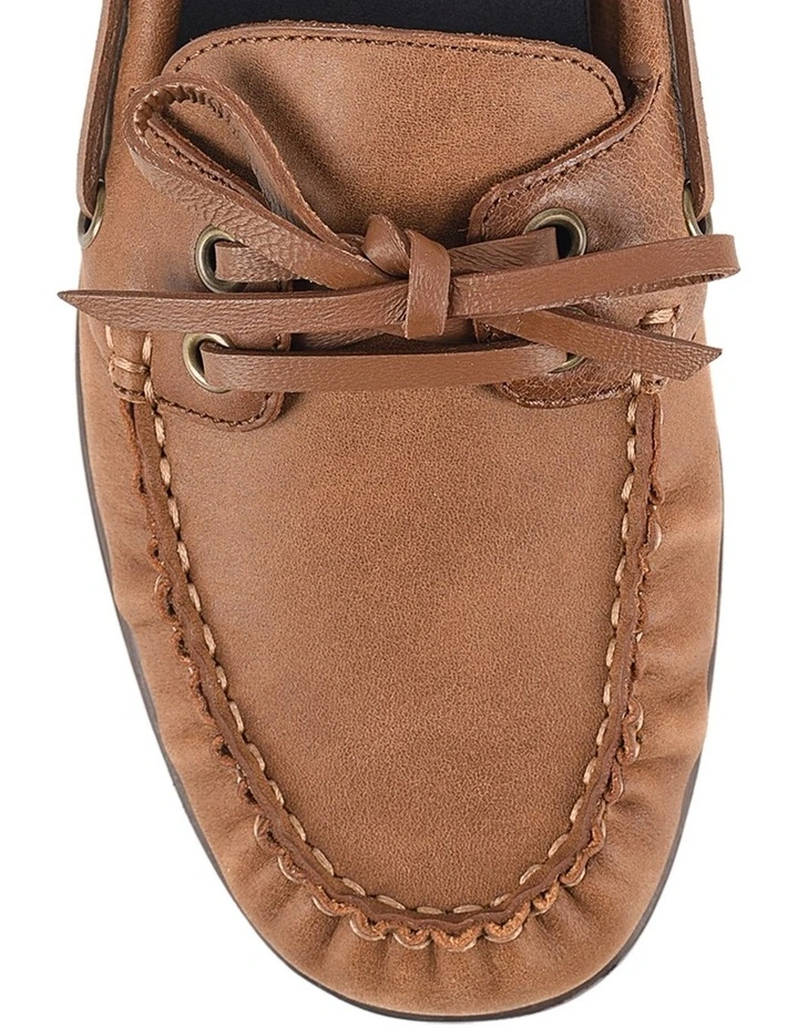 Paloma Boat Shoes in Tan image 4