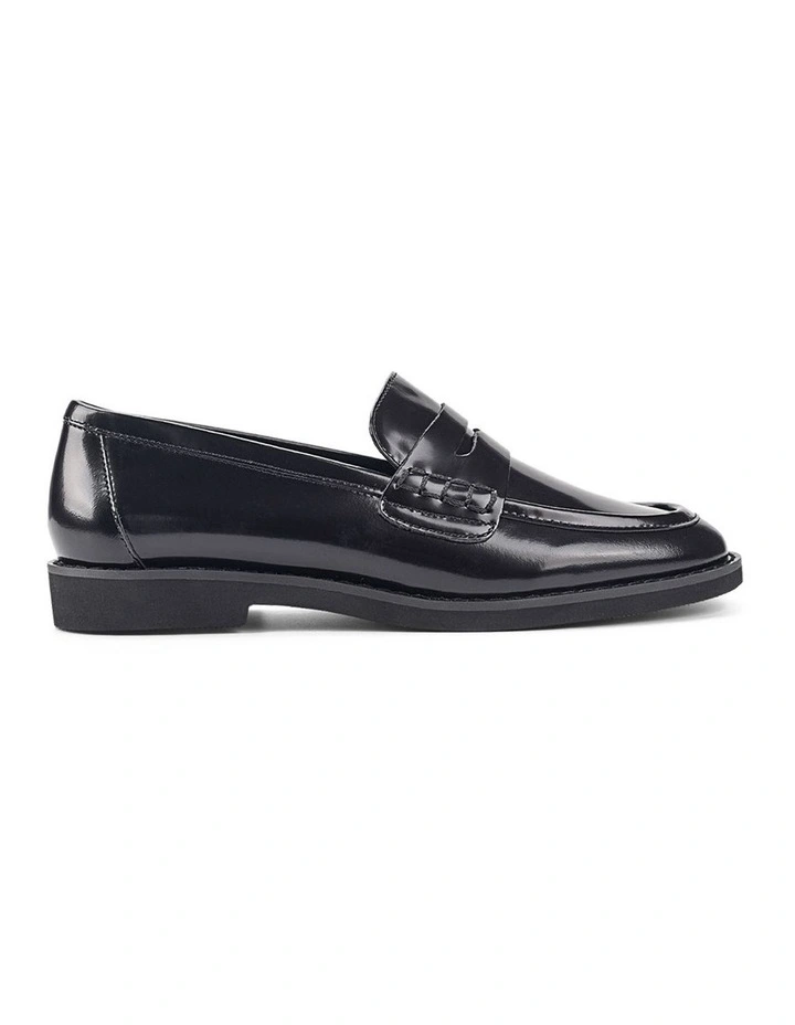 Victoria Loafers in Black Hi-Shine image 1