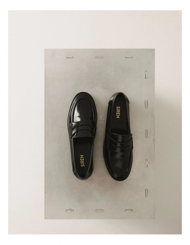 Victoria Loafers in Black Hi-Shine image 2