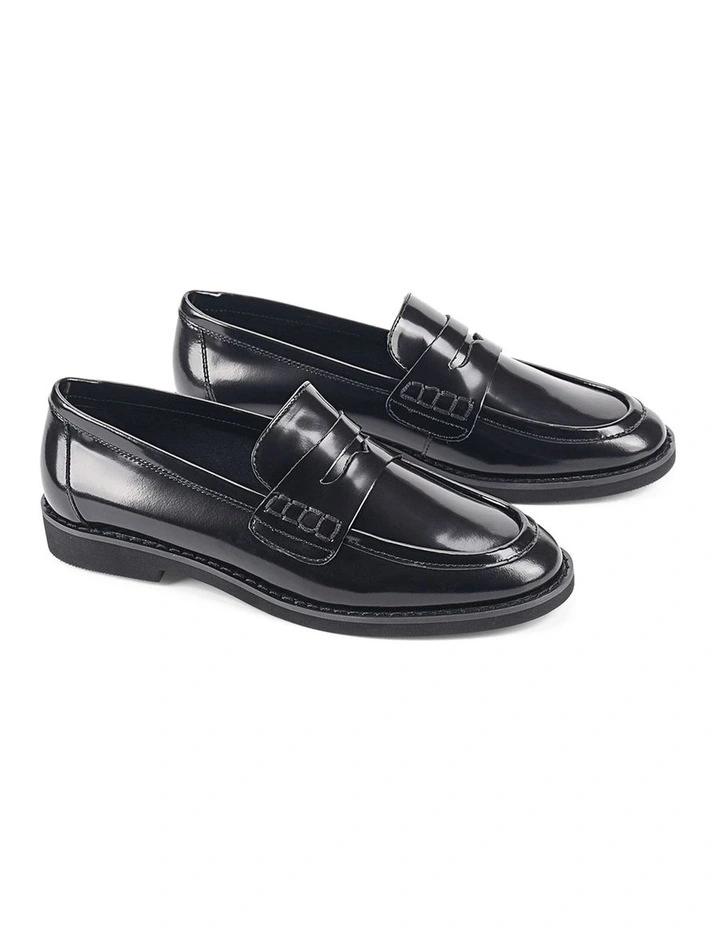 Victoria Loafers in Black Hi-Shine image 3