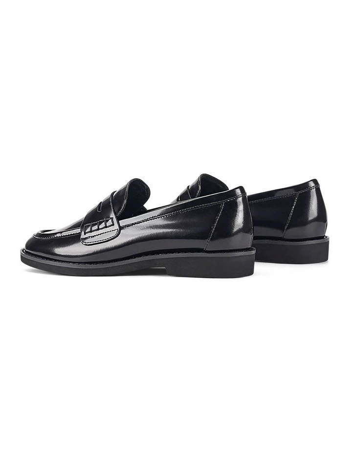 Victoria Loafers in Black Hi-Shine image 4