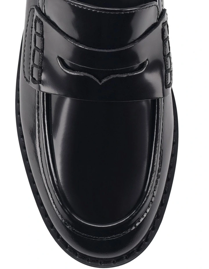 Victoria Loafers in Black Hi-Shine image 4