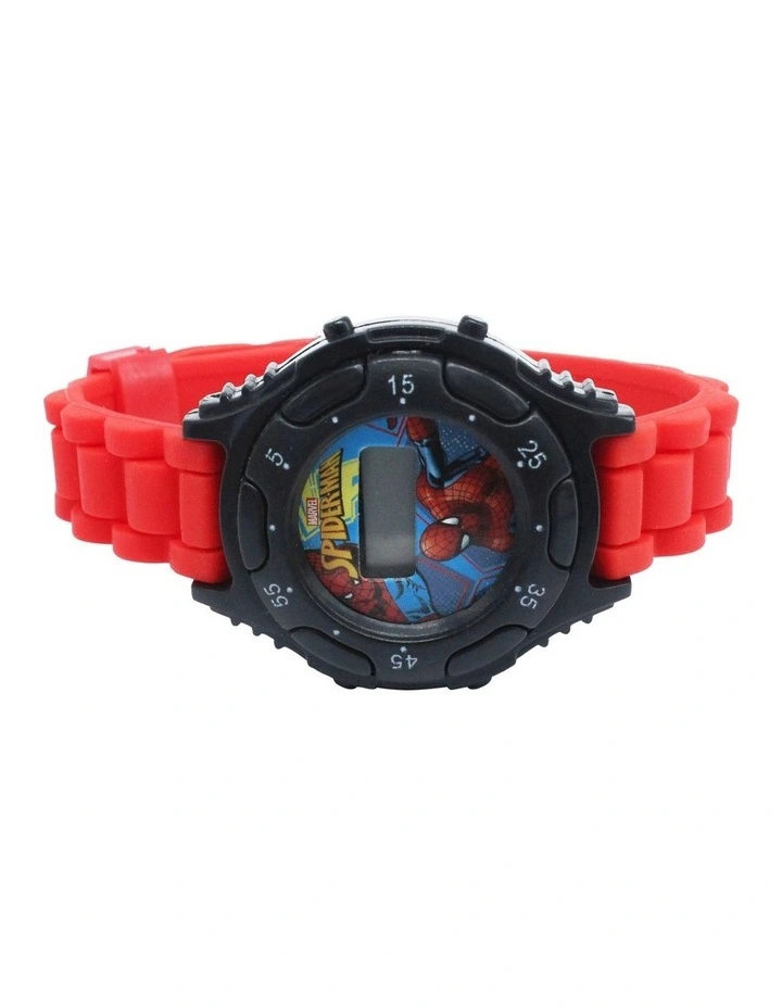 Silicone Digital Watch in Red image 3