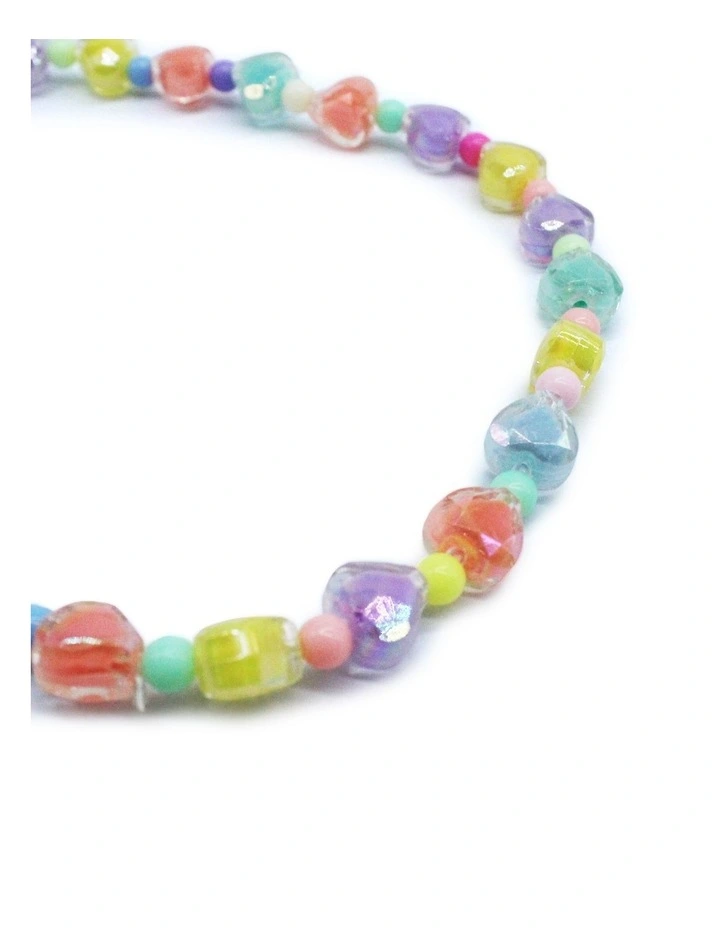 Necklace, Bracelet and Ring Set in Multi image 3