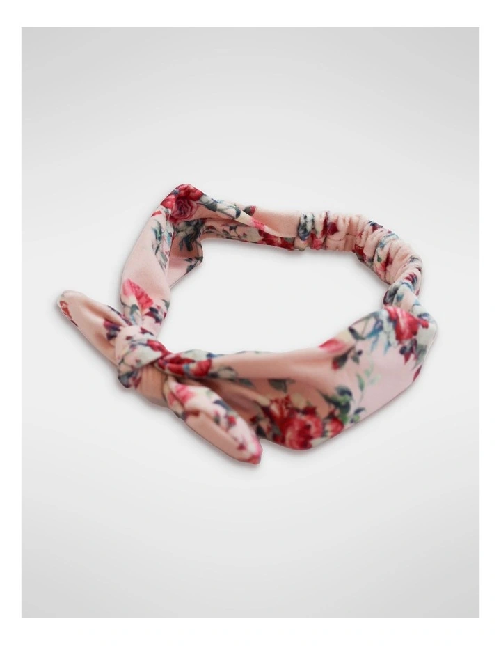 Velvet Knot Hair Wrap in Multi image 2