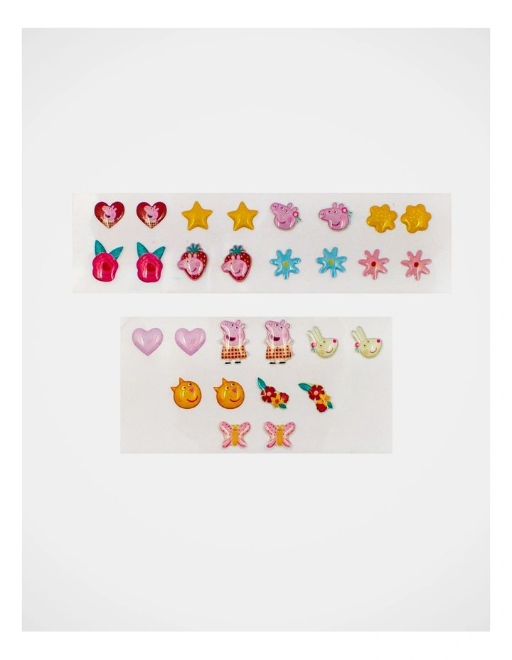 Peppa Pig Stick On Earring and Ring Set image 2