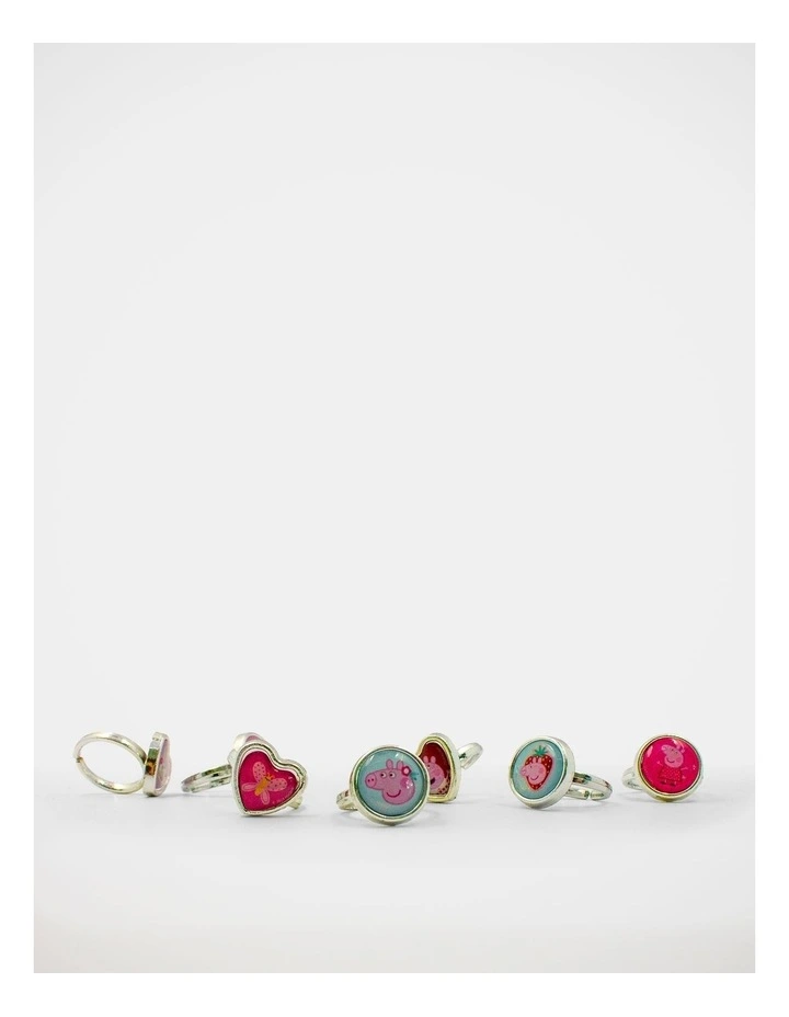 Peppa Pig Stick On Earring and Ring Set image 3