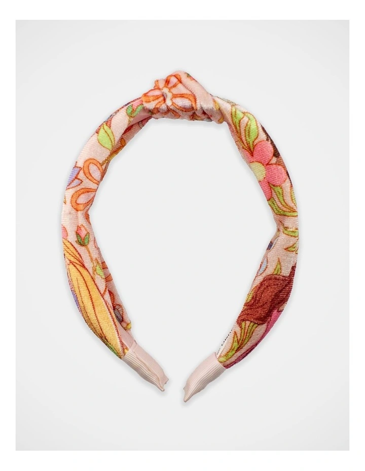 Disney Princess Velvet Printed Knot Aliceband image 1
