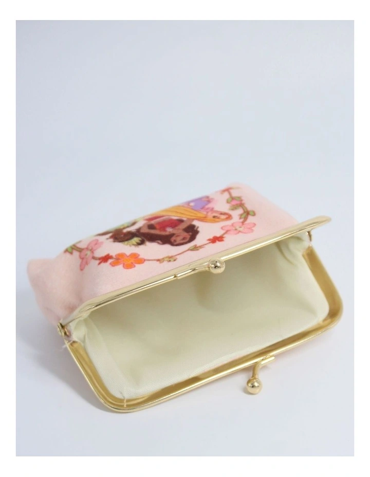 Velvet Clasp Purse in Multi image 4